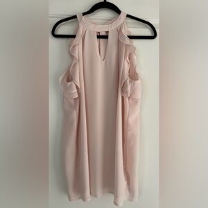 Miss Chievous Light Pink Sleeveless Top